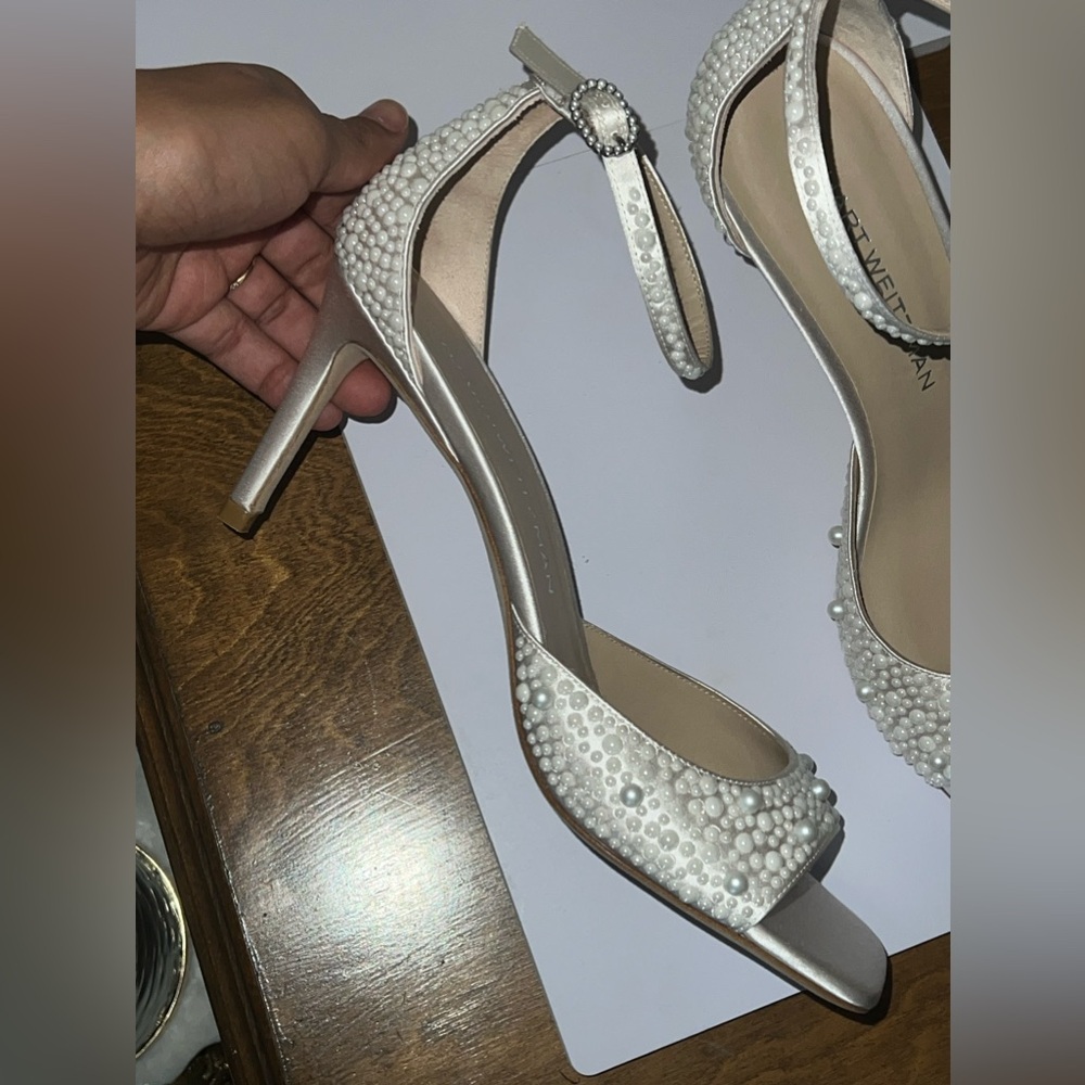 Stuart Weitzman bridal shoes